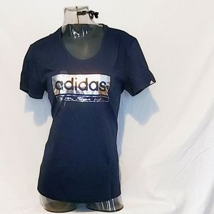 3 FOR $25  Adidas Logo THREE STRIPE LIFE Tee